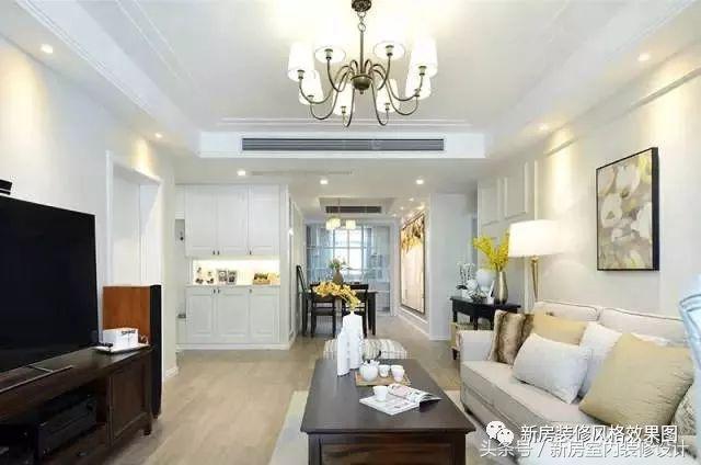 130平美式三房，看一眼便心动，客厅太漂亮了，是我想要的样子！