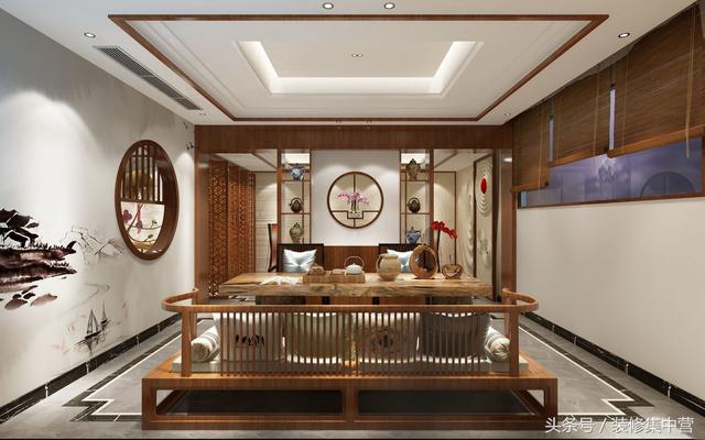 360㎡新中式别墅装修案例，用传统文化与现代审美熔铸东方新美学