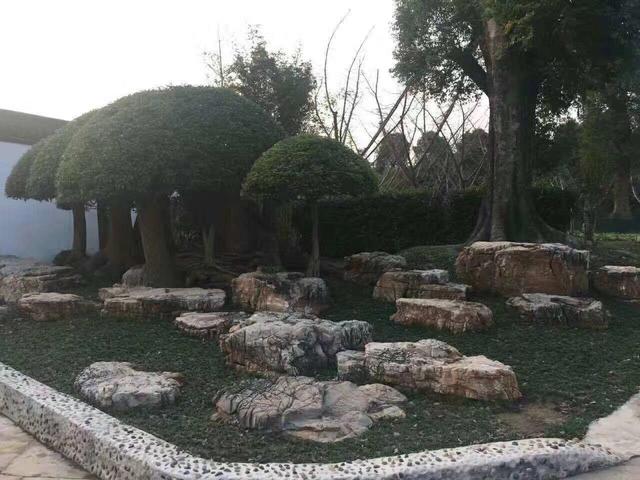 中式园林庭院放奇石，自然，别致又大气，让你的庭院独树一帜