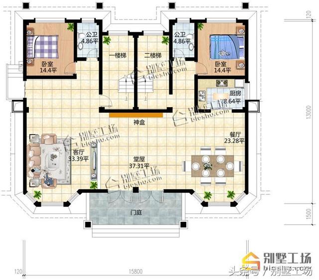 同样是兄弟共建，这款双拼别墅建成后瞬间秒杀邻居的小楼房