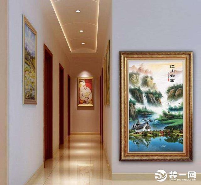 过道挂画有何忌讳？过道挂画最佳尺寸？过道挂画效果图