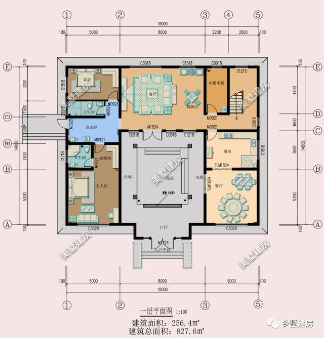 三款带天井的新中式别墅，像你阐述我们现代设计对于天井的理解！