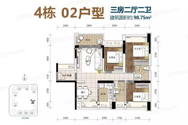 江海怡景湾3/4栋建面约89-131㎡户型图高清