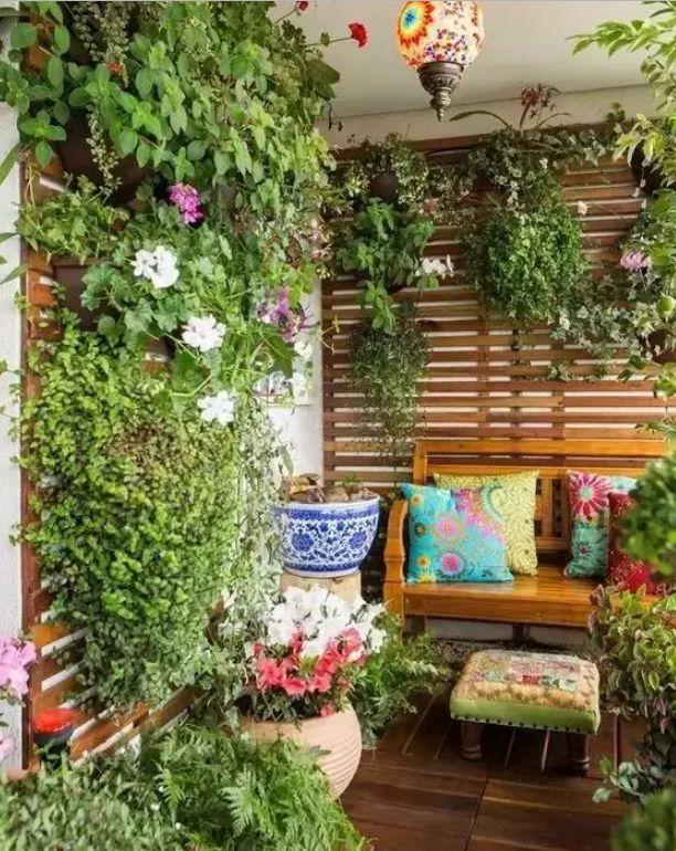 想不到阳台竟然能这么装，瞬间变花园美观还舒心，要学！