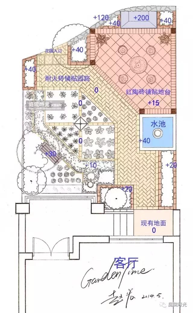 「庭院设计」40平方排屋小庭院的设计改造（施工篇）