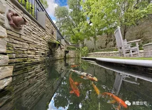 在院子里建个景观鱼池，遵循这几点让庭院灵动起来