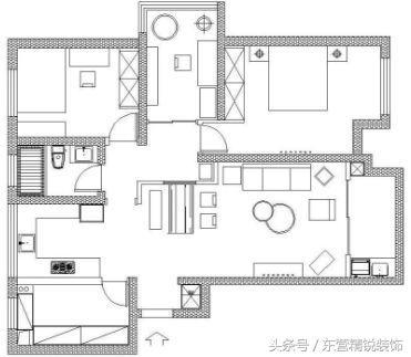 110㎡北欧三居室，大白墙也能装出新花样，开放式布局很讨喜！