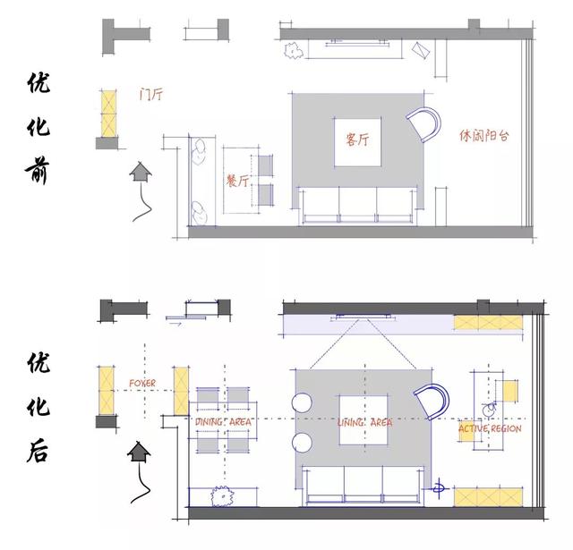 客厅、餐厅、阳台一体化设计，体验豪宅即视感（140㎡）