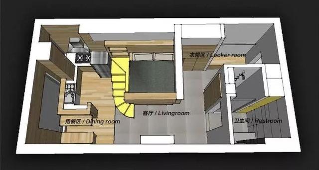 3米高也能做LOFT！这对夫妻把30㎡的房，住出了100㎡的feel！