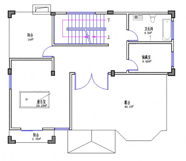 60万3厅7卧14×11带大堂康乐室套间四层别墅（附全套施工图）