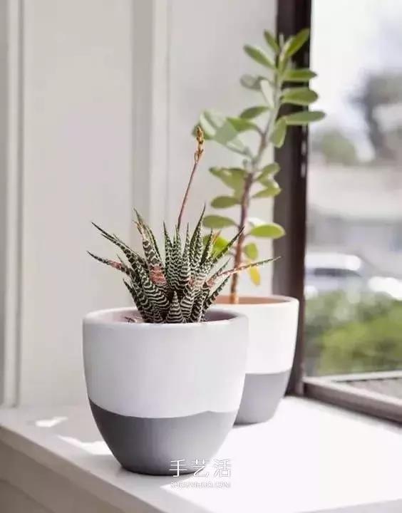 低碳生活妙招：装修用剩的水泥别浪费，做成创意花盆一举两得！