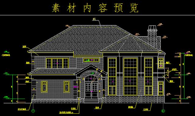 土豪家别墅的CAD图纸，原来都是这么设计的