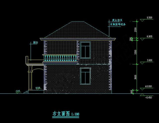 新农村二层三层自建别墅效果图（外加CAD图纸分享），内含解释