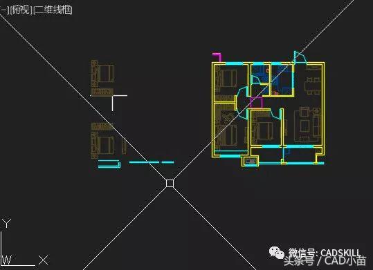 CAD中如何调整视图和十字光标的方向？