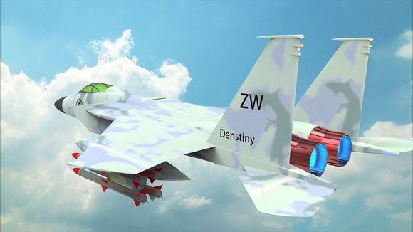 CAD绘图大师又玩新花样，F-15战斗机三维建模