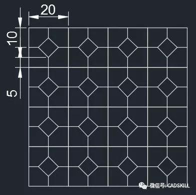 CAD二维绘图练习-阵列ARRAY