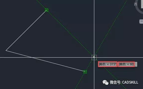 CAD极轴及对象追踪使用技巧