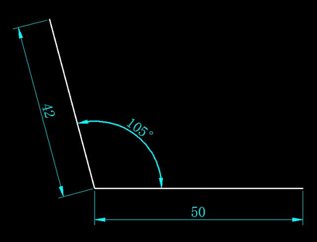 CAD练习题；已知四边长度和一个角，检验你水平的题目