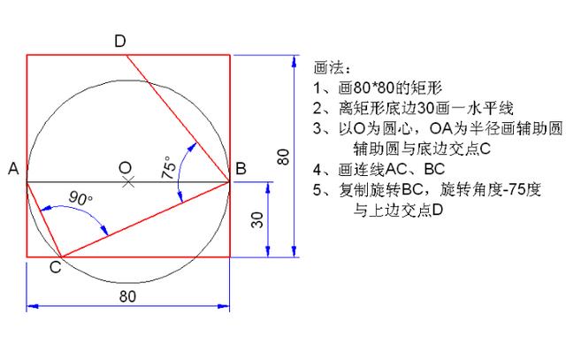 新手必收的CAD练习图，内附详细步骤教程！