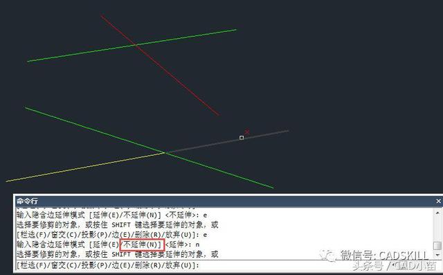 CAD修剪和延伸命令的重要技巧和常见问题