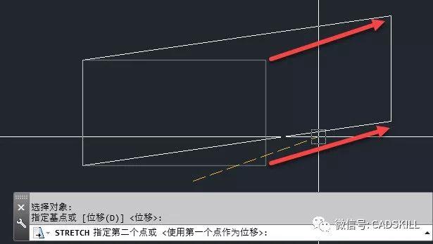 CAD拉伸S命令选择对象的技巧