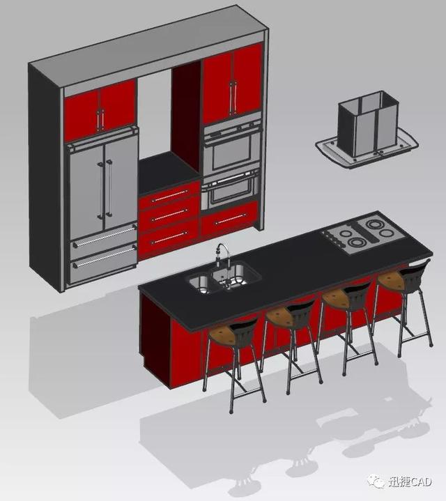 作为CAD工程师 不知道厨房的绘制原理 是会被媳妇鄙视的