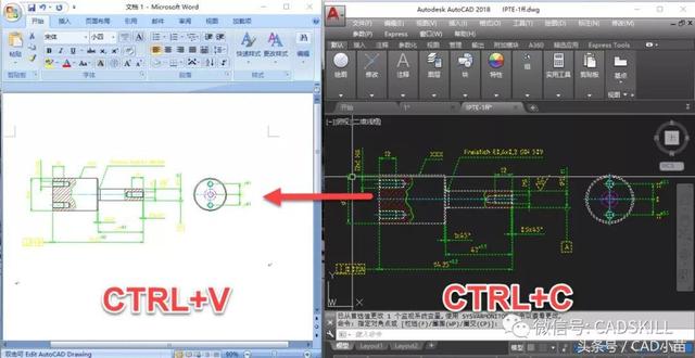 如何把CAD图粘贴到WORD或EXCEL文档中？