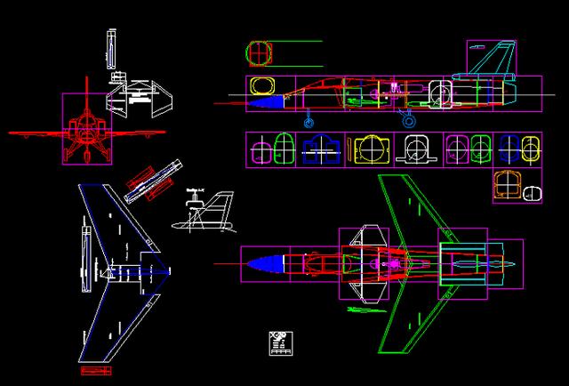 老师傅教你怎样设计飞机航模，满满航模CAD图纸分享