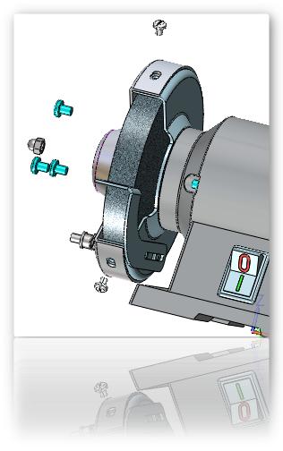 三维CAD制图教程：通用机械建模设计思路（砂轮机）