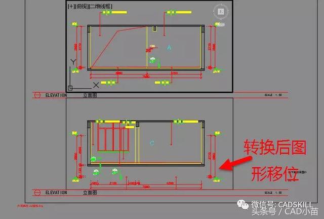 CAD图纸空间图形转模型空间时为什么会跑位？