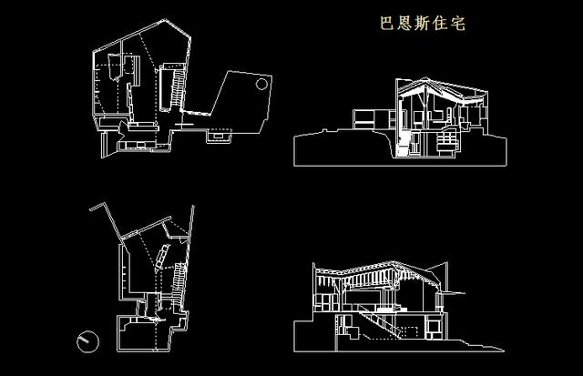 光之教堂、米拉公寓、巴恩斯住宅，107个世界著名建筑CAD图纸分享