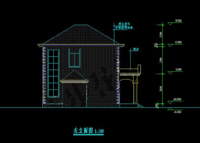 新农村别墅自建房图纸设计图，逼格超级高（详细注解）