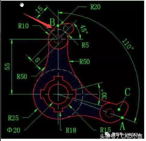 为什么CAD用相切条件画出来圆不对？