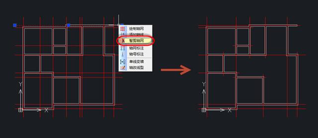 CAD绘图高级教程：智剪轴网功能失效的处理方法