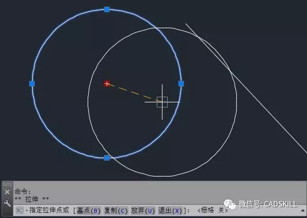 CAD中不用移动命令也可以移动图形