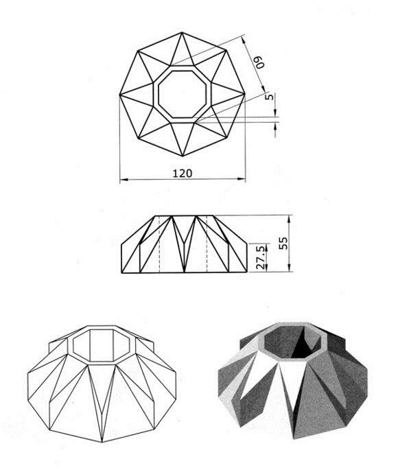 CAD3D练习图纸，有兴趣的朋友可以绘制下