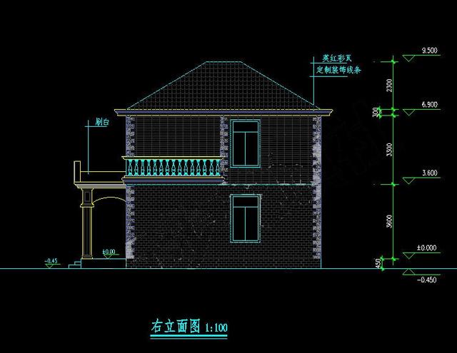 新农村别墅自建房图纸设计图，逼格超级高（详细注解）