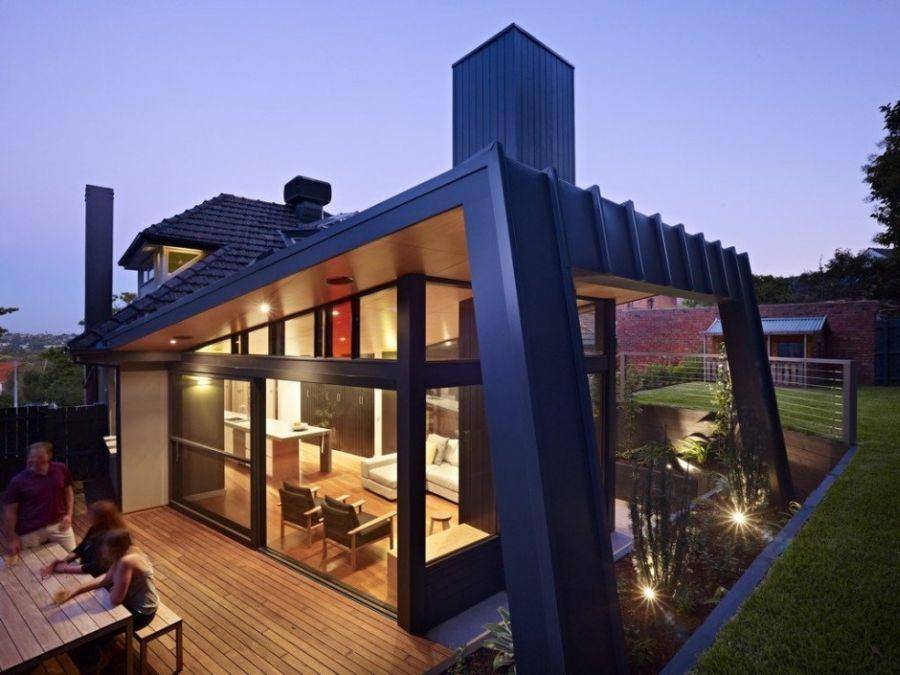 世界建筑, 澳大利亚墨尔本, 一座“扭曲式”的的自然别墅, 超大玻璃窗, 超奢华